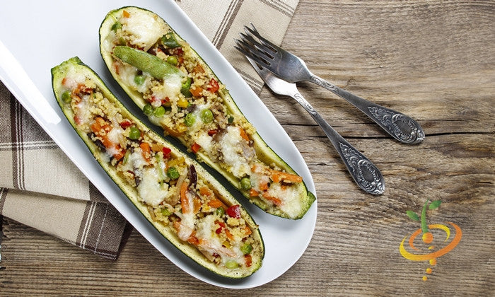 Black Beauty Zucchini summer squash seeds from SeedsNow, showing vibrant green zucchini with smooth skin and lush foliage.